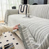 Elegant Herringbone Chenille Textured Throw Couch Cover