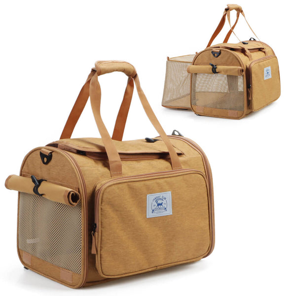 Bolsa de transporte de gatos de viaje de un solo hombro de hombro ampliable
