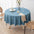 Minimalist Linen Waterproof and Oil-Resistant Easy-Care Round Tablecloth