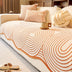 Modern Lines Chenille Artistic Sofa Protector Irregular Couch Cover