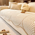 Modern Lines Chenille Artistic Sofa Protector Irregular Couch Cover