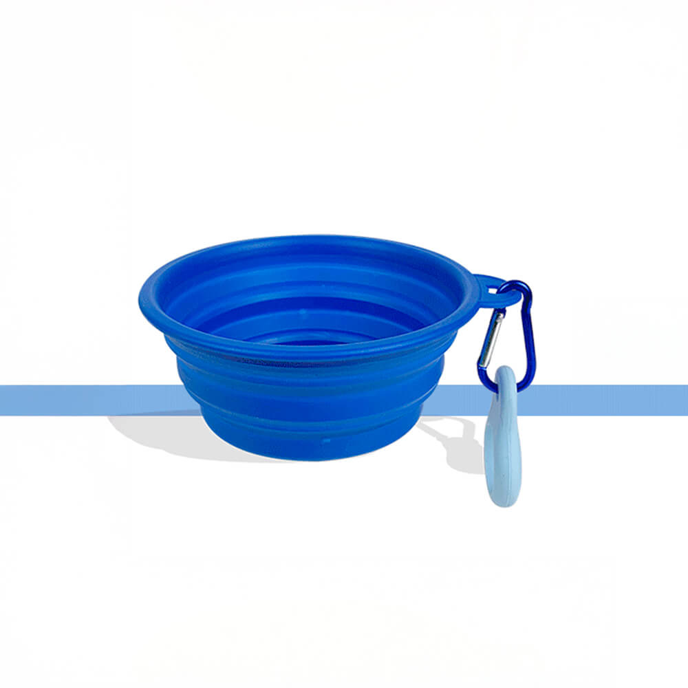 Portable Foldable Expandable Silicone Dog Food & Water Bowls