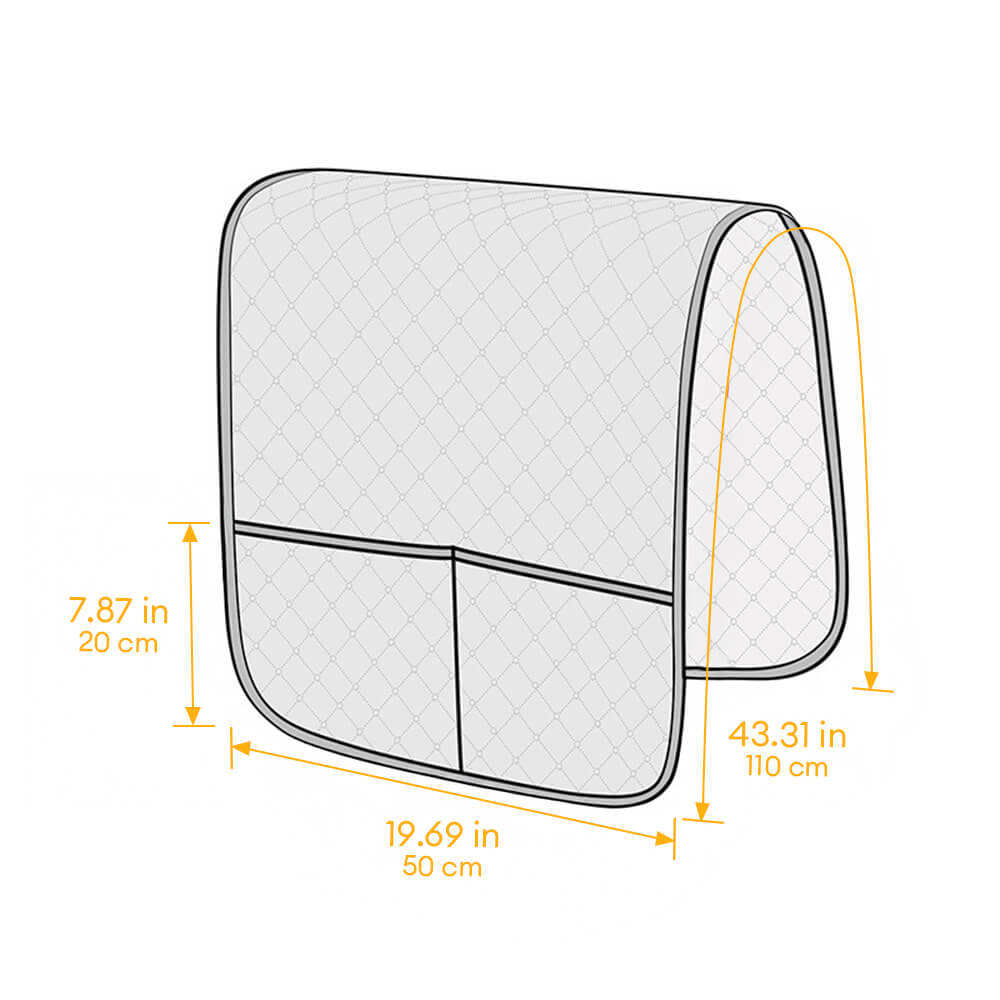 Cubierta de sofá de sofá acolchado impermeable con bolsillos