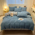 Textura tejida ultra suave terciopelo set de cama tibio