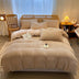 Textura tejida ultra suave terciopelo set de cama tibio