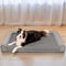 Faux Fleece & Suede Full Support Orthopedic Dog Bed - FUNNYFUZZY