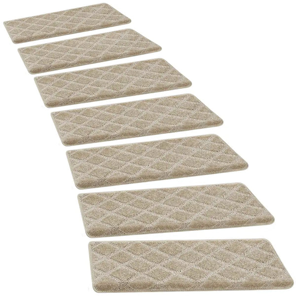 Faux Sisal Diamond Diamante Desgaste de la escalera Resistente a la escalera Bullnose Treadas de escalera sin deslizamiento