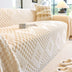 Fluffy Jacquard Velvet Scratch-Resistant Thickened Sofa Blanket Couch Cover