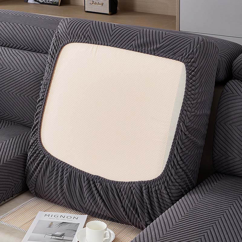 Cubierta de sofá de espiga totalmente envuelta