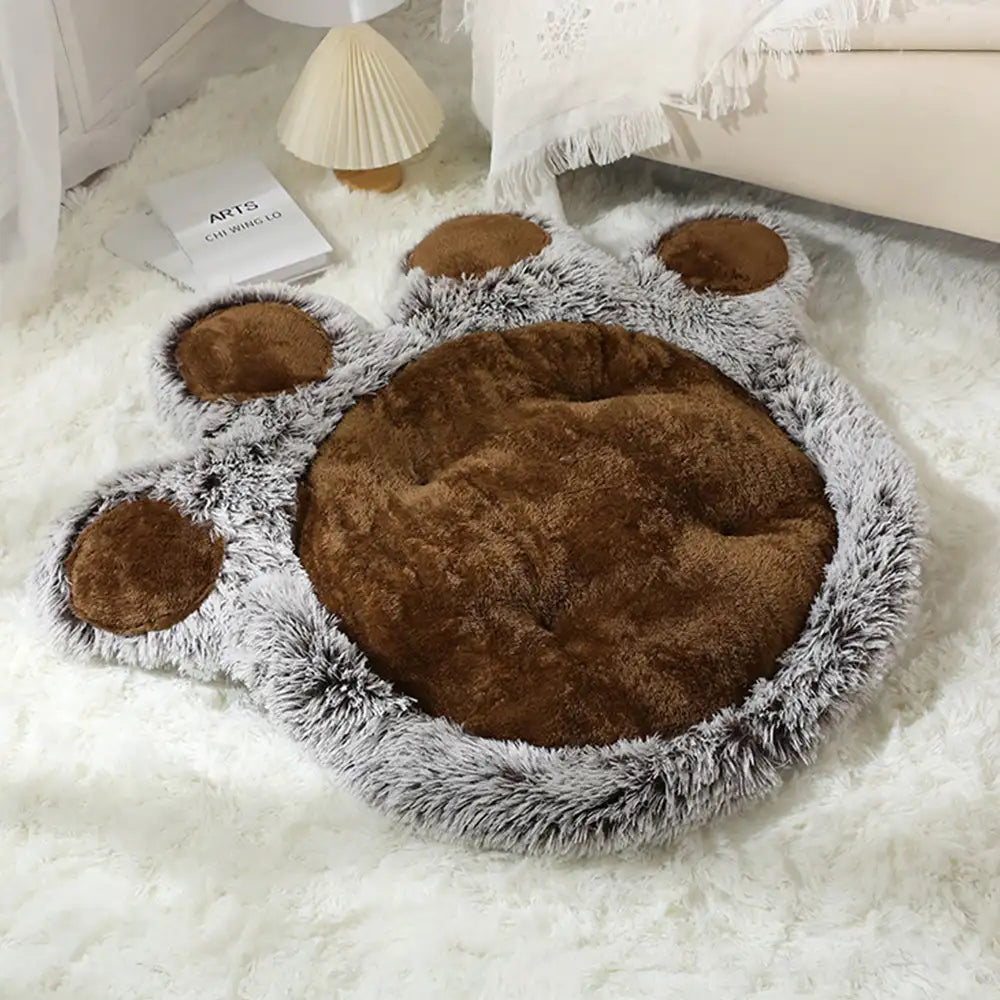 Bear Paw Plush Fluffy Comfortable Large Space Pet Mat Dog Mat