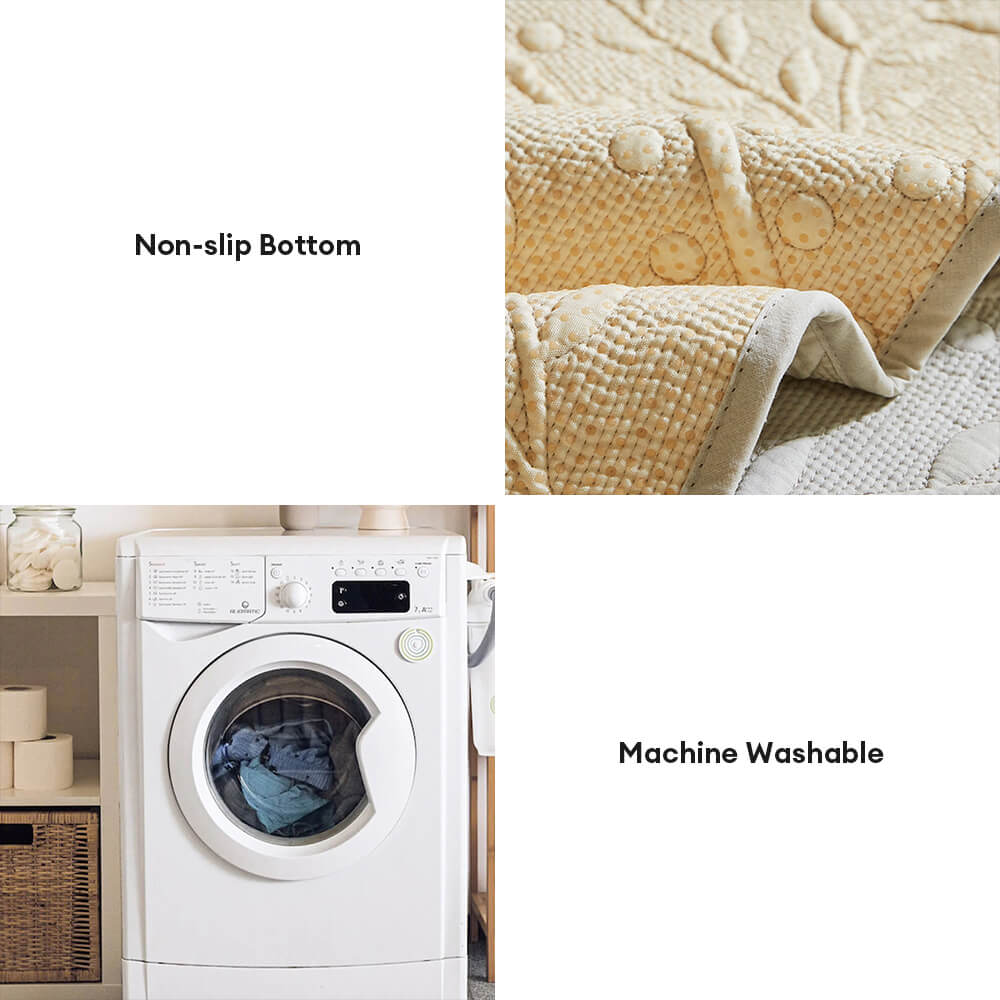 Cubierta de sofá de granja de algodón transpirable de algodón tejido boho