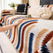 Colorful Color-Blocked Anti-Scratch Plush Sofa Protection Couch Cover