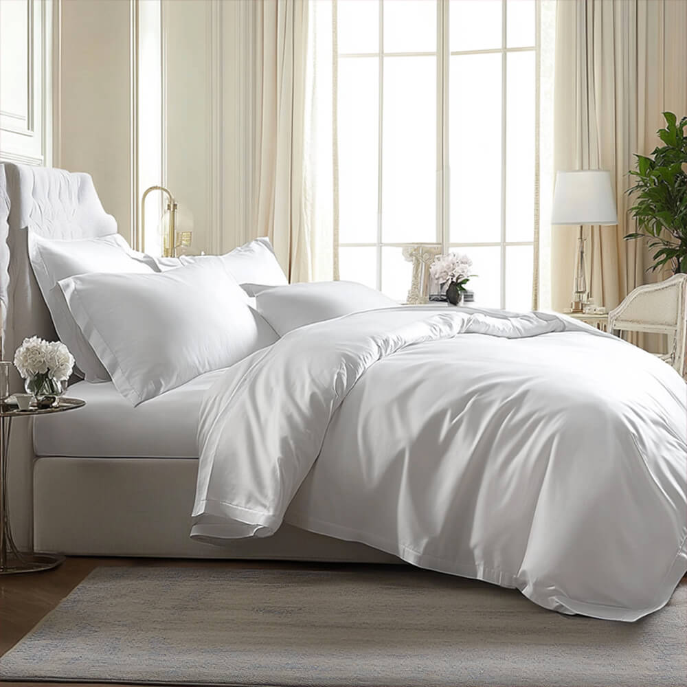 Cómodo sateen sateen 100% bambú décimo de bambú sé de sábana