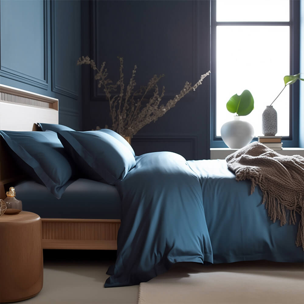 Cómodo sateen sateen 100% bambú décimo de bambú sé de sábana