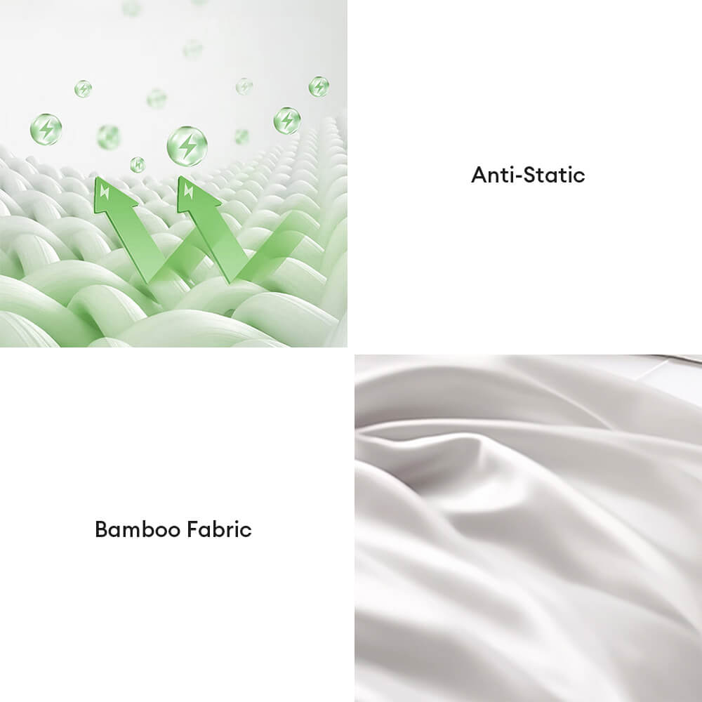 Cómodo sateen sateen 100% bambú décimo de bambú sé de sábana
