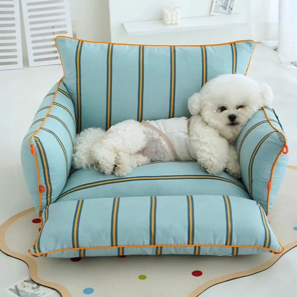 Cotton Comfort Calming Bed Dog Sofa Bed