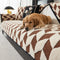 Diamond-Pattern Plush Couch Cover