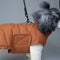 Duck Down Filled Winter Dog Vest Lightweight Warm Dog Coat with Leash Ring