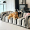 Fashion Striped Chenille Scratch-Resistant Sofa Protection Couch Cover