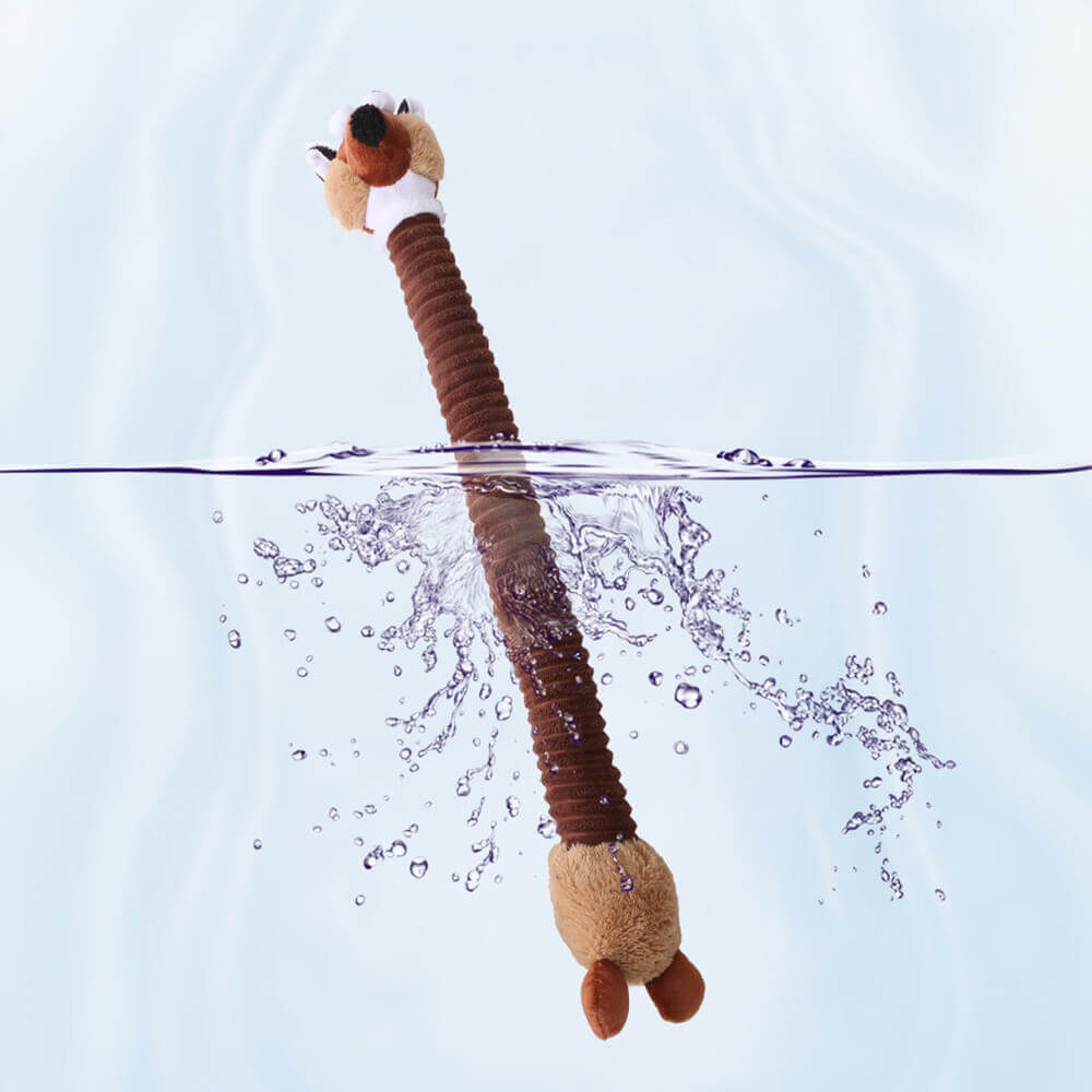 Juguete para perros de peluche de peluche en cuello largo