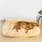 Long Plush - Square Surround Support Deep Sleep Dog Bed