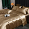 Luxurious Cooling Glossy Double-Sided Satin Bed Sheet Set