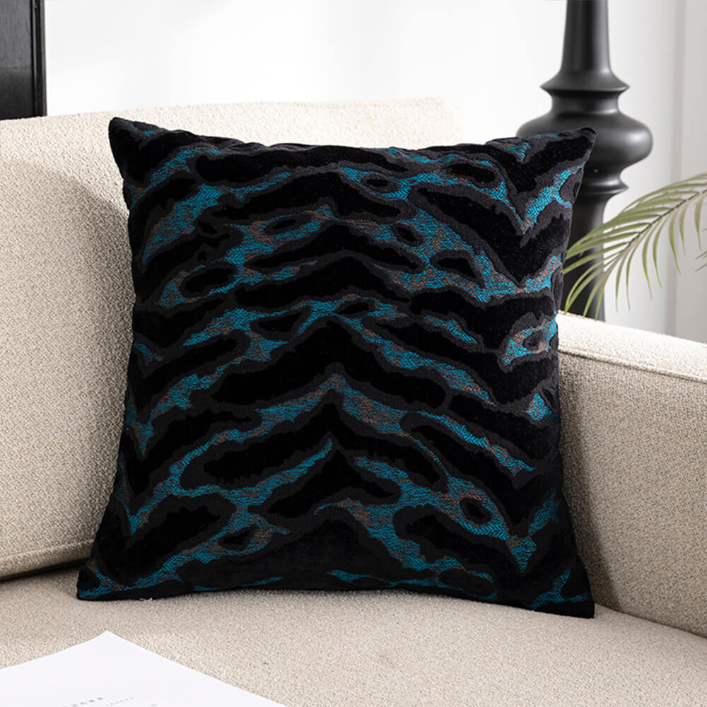 Almohada de sofá de terciopelo de lujo Jacquard Cut Home