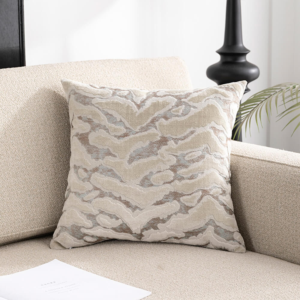 Almohada de sofá de terciopelo de lujo Jacquard Cut Home