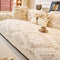 Chenille Art Corrugated Breatable No-Slip Couch Cover Coach