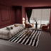 Alfombra de sala de estar minimalista moderna alfombra suave y elegante