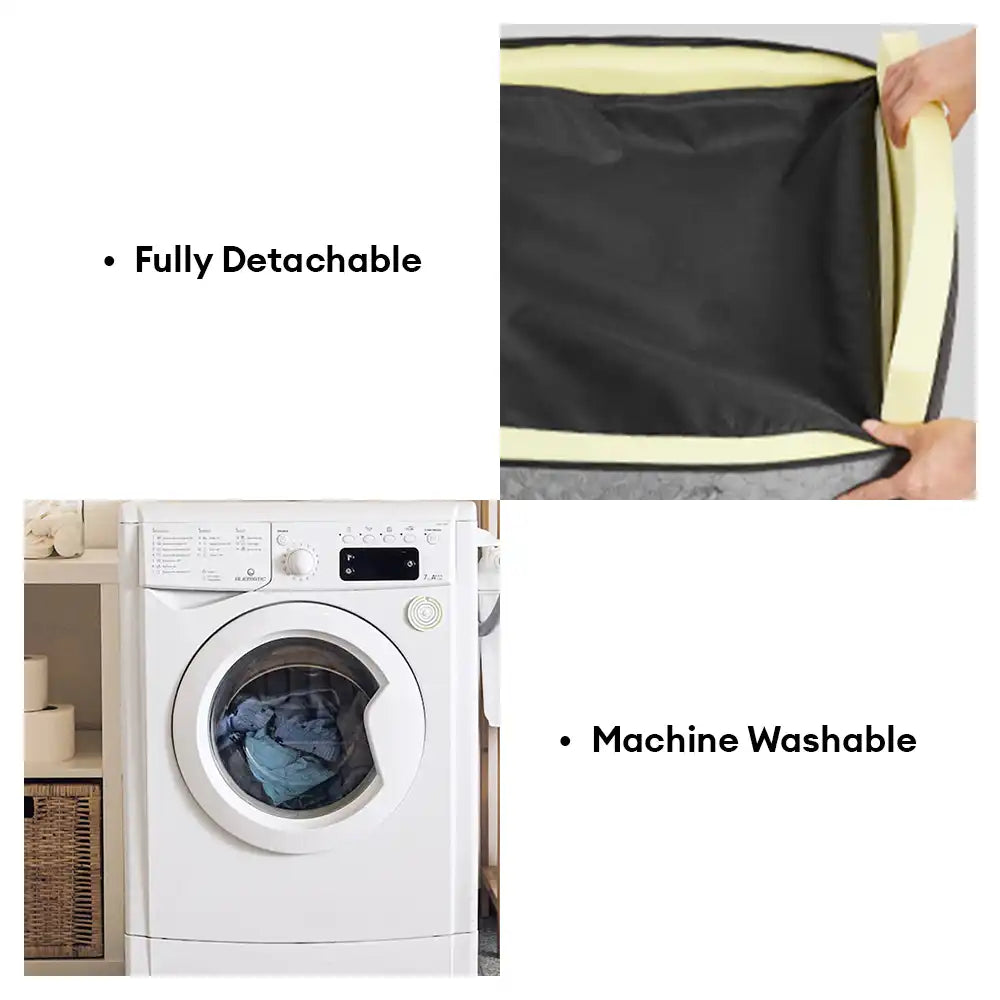 Seguridad de viaje lavable portátil Cama de asiento de refuerzo para perros grandes para asiento trasero