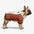 Retro Color-Block Fleece-Lined Warm Dog Coat with Leash Buckle