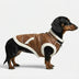 Retro Suede Dachshund Dog Vest