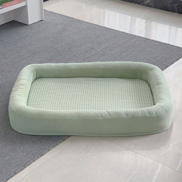 Soft Cooling Reversible Washable All-Season Oval Dog Bed