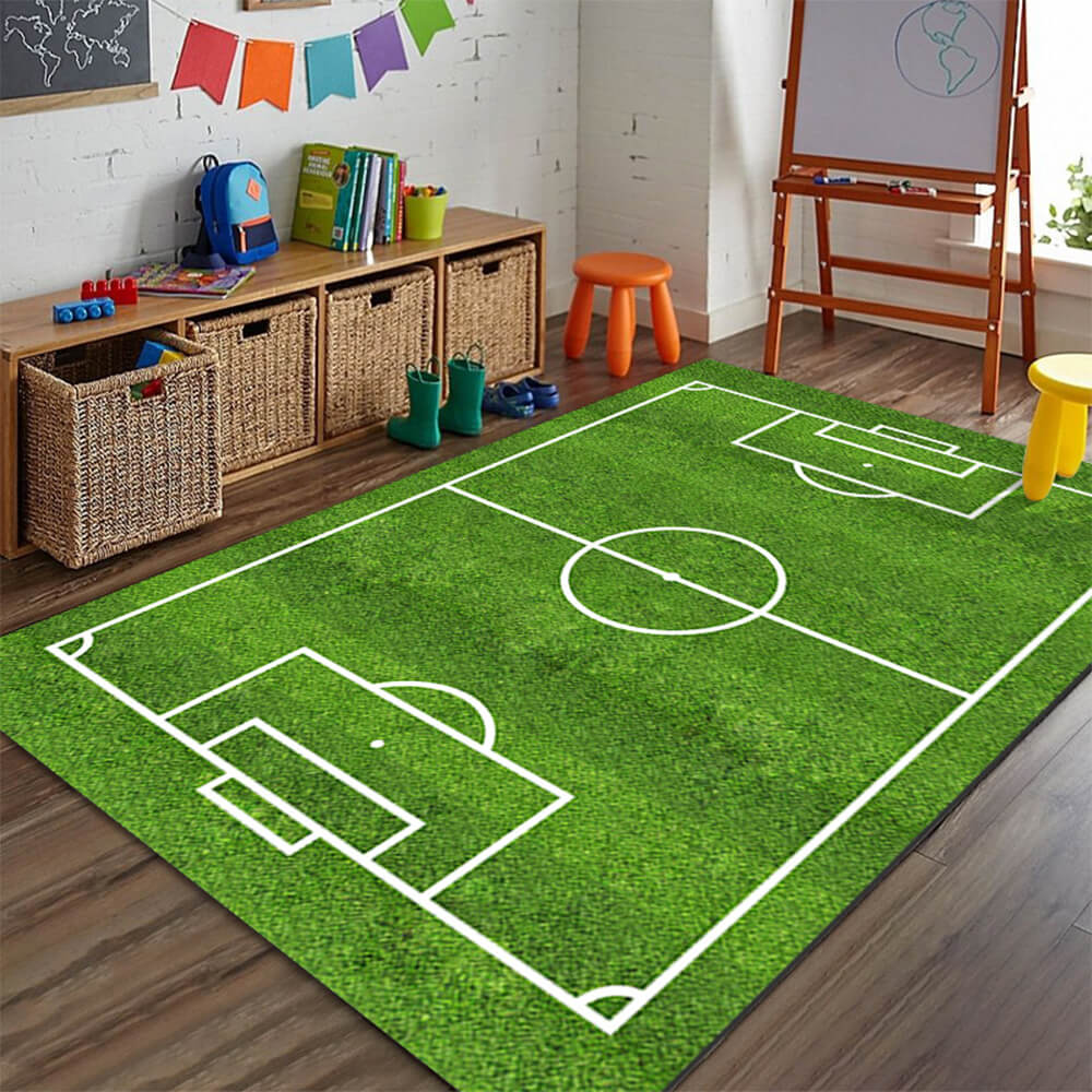 Serie Sports Anti-Slip Rug de decoración del hogar resistente a los rasguños