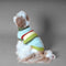 Stylish Striped Stand-Up Collar Knitted Plush Dog Sweater