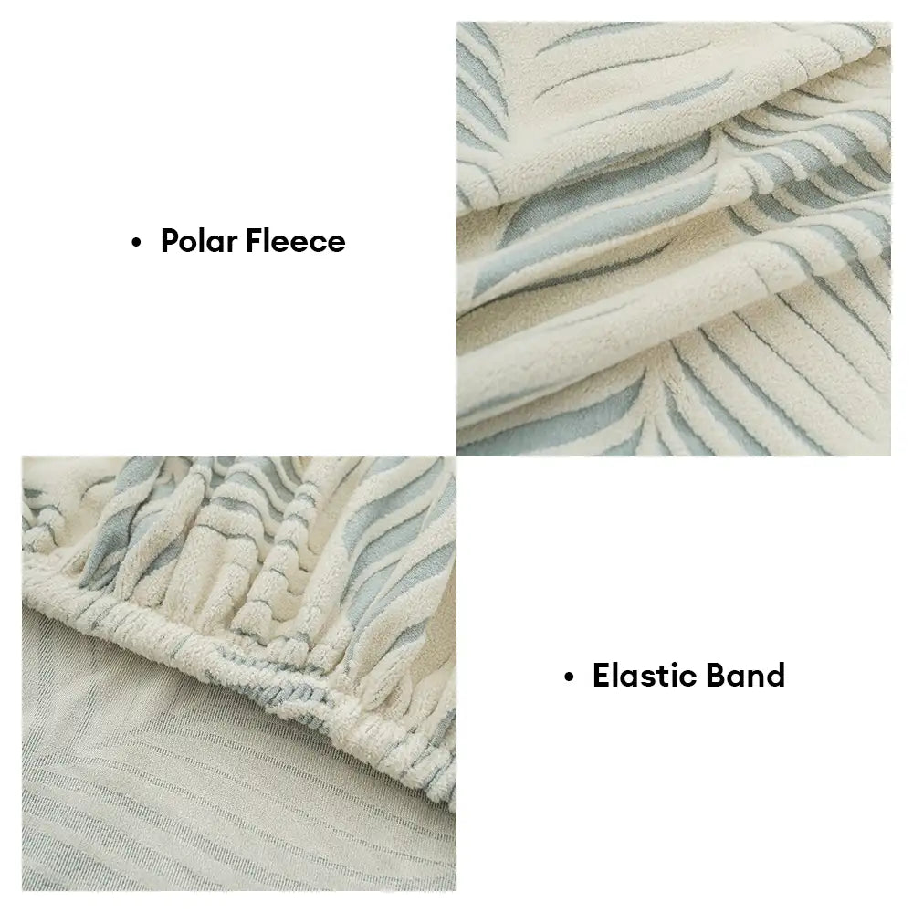 Grueso vellón polar Jacquard Cubierta del sofá el estiramiento anti-Stratch