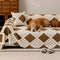 Thickened Plush Diamond Jacquard Sofa Scratch-Resistant Couch Cover