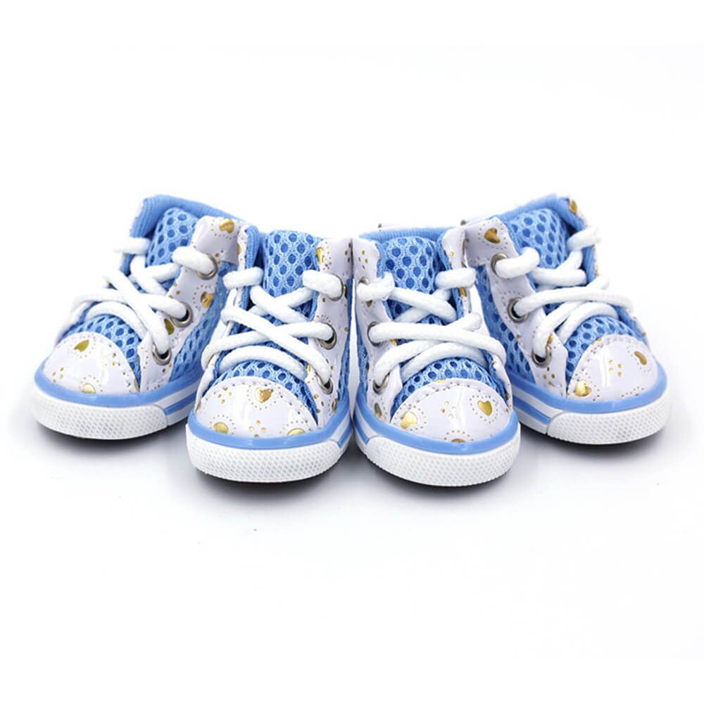 Zapatillas deportivas de perros de malla de malla transpirable de moda.