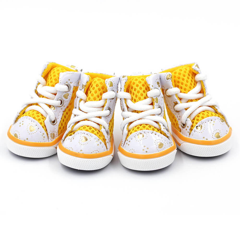 Zapatillas deportivas de perros de malla de malla transpirable de moda.