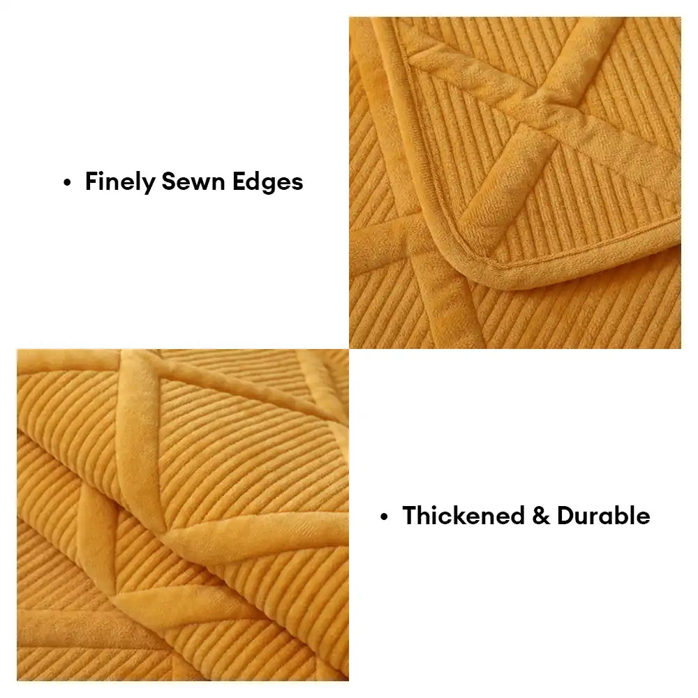 Velvety Soft Short Plush Modern Interiors Couch Cover