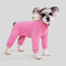 Warm Soft Fleece High-Neck Four-Legged Dog Jumpsuit with Adjustable Waist