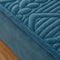 Wheat-Inspired Geometric Padding Quilted Milk Velvet Fitted Sheet Mattress Cover
