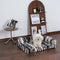 Grand lit orthopédique amovible et lavable pour chien et chat, motif zèbre
