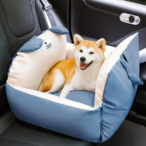 Bear Ears Pet Car Safety Bed Dog Car Seat Bed - FUNNYFUZZY