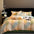 Elegant European Style Milk Velvet Anti-Static Warmth Bed Sheet Set