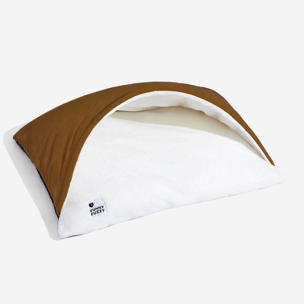 Cama de perros con saco de dormir de cachorros difuso extremadamente suave