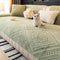 All Season Nordic Style Carved Plush Decorative Non-Slip Couch Cover