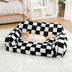 Vintage Leisure Diamond Dog & Cat Sofa Bed - FUNNYFUZZY
