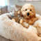 Fuzzy Round Fluffy Dog Bed - FUNNYFUZZY